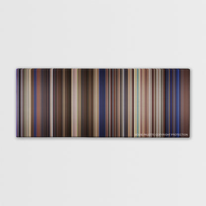 Bill & Ted's Excellent Adventure color palette canvas print: thousands of thin vertical stripes of color