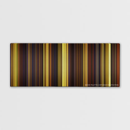 Magic Mike color palette canvas print: thousands of thin vertical stripes of color