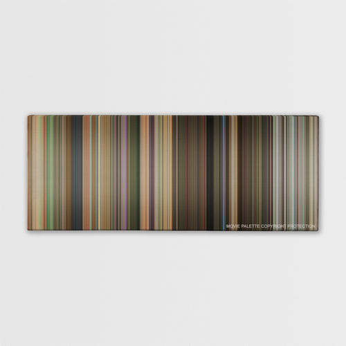 Hairspray color palette canvas print: thousands of thin vertical stripes of color
