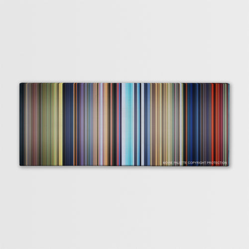 Bambi color palette canvas print: thousands of thin vertical stripes of color