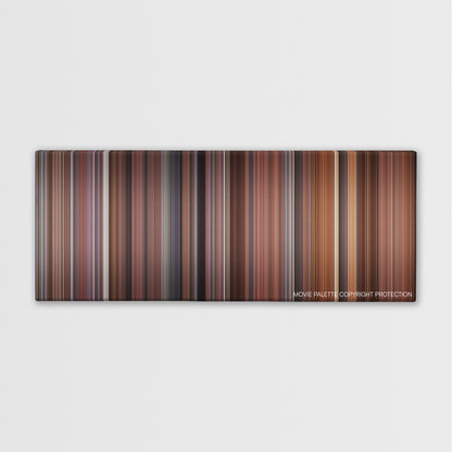 Hoosiers color palette canvas print: thousands of thin vertical stripes of color
