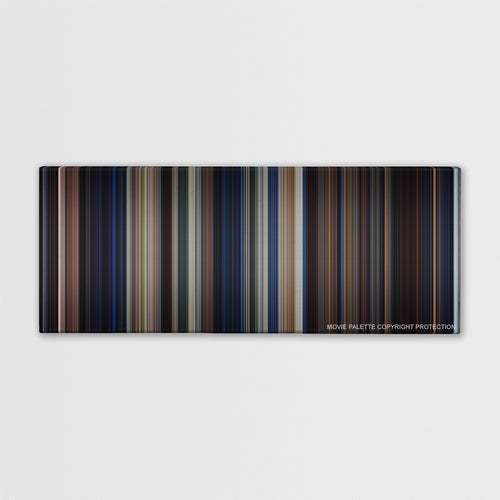 A Nightmare on Elm Street color palette canvas print: thousands of thin vertical stripes of color