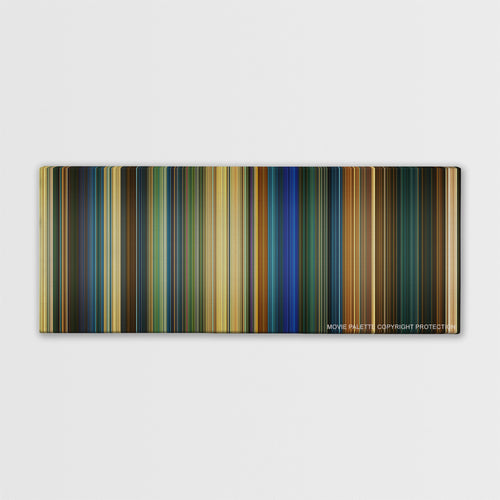Bad Boys for Life color palette canvas print: thousands of thin vertical stripes of color