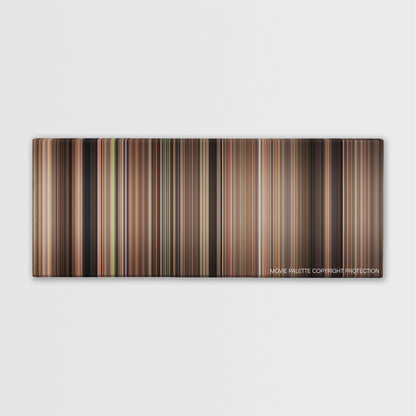 The Sting color palette canvas print: thousands of thin vertical stripes of color