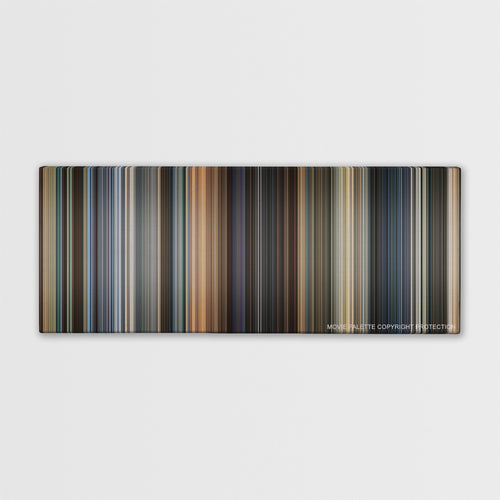 Now You See Me color palette canvas print: thousands of thin vertical stripes of color