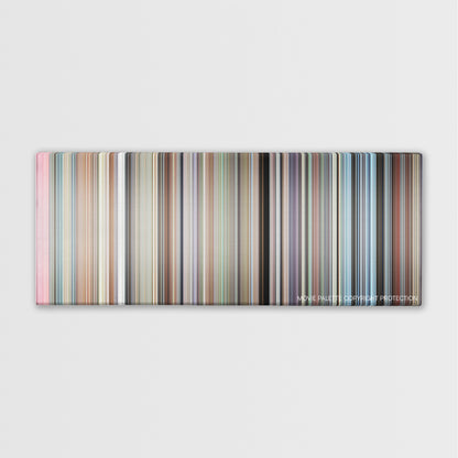 Patton color palette canvas print: thousands of thin vertical stripes of color