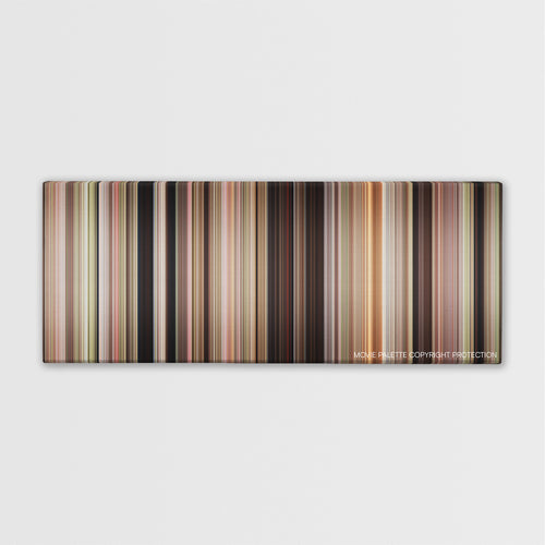 Fried Green Tomatoes color palette canvas print: thousands of thin vertical stripes of color