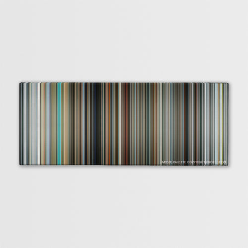 Mr. Nobody color palette canvas print: thousands of thin vertical stripes of color