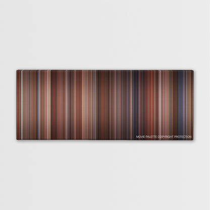 The American President color palette canvas print: thousands of thin vertical stripes of color