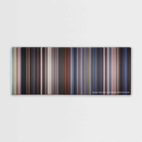 Flight of the Navigator color palette canvas print: thousands of thin vertical stripes of color