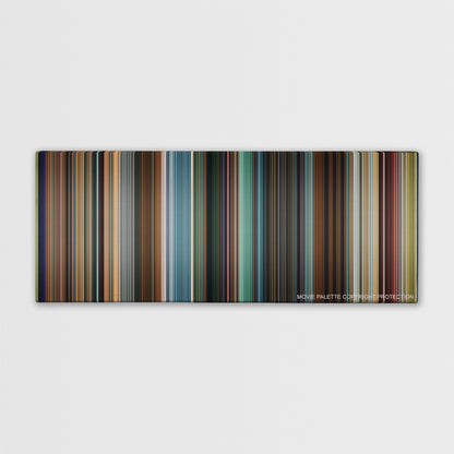 Pixels color palette canvas print: thousands of thin vertical stripes of color