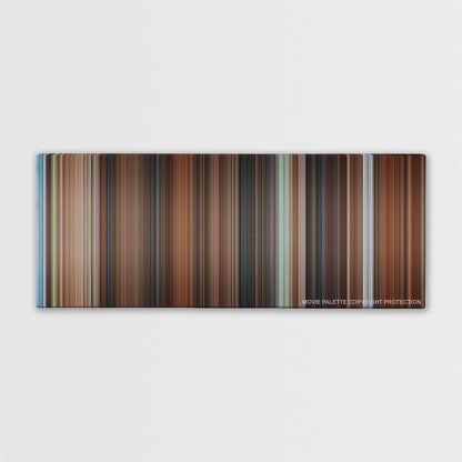 Mr. Deeds color palette canvas print: thousands of thin vertical stripes of color