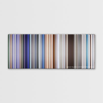 Solaris color palette canvas print: thousands of thin vertical stripes of color