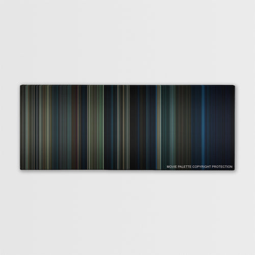Into the Woods color palette canvas print: thousands of thin vertical stripes of color
