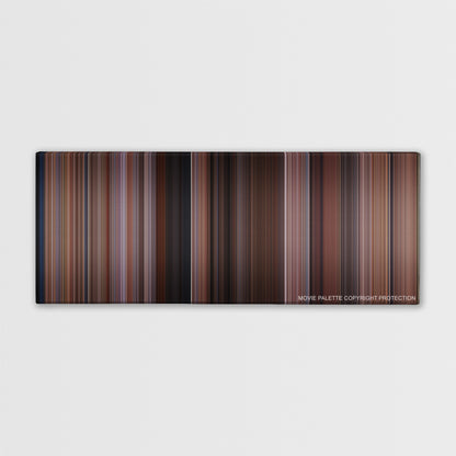 My Big Fat Greek Wedding color palette canvas print: thousands of thin vertical stripes of color