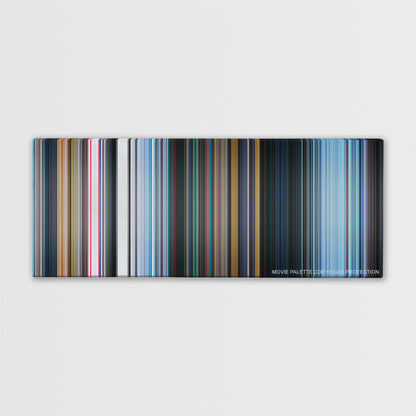 Resident Evil: Retribution color palette canvas print: thousands of thin vertical stripes of color