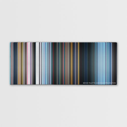Resident Evil: Retribution color palette canvas print: thousands of thin vertical stripes of color