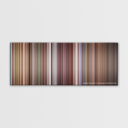 The Room color palette canvas print: thousands of thin vertical stripes of color