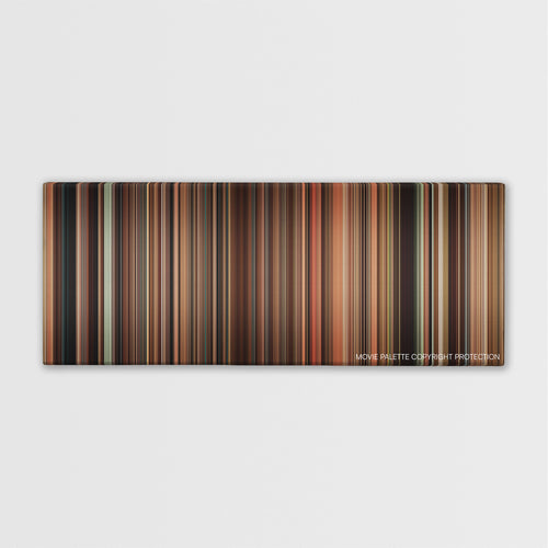 Eat Pray Love color palette canvas print: thousands of thin vertical stripes of color