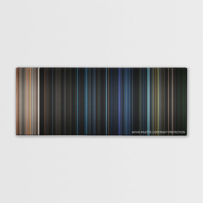 Quarantine color palette canvas print: thousands of thin vertical stripes of color