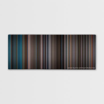 Kingdom of Heaven color palette canvas print: thousands of thin vertical stripes of color
