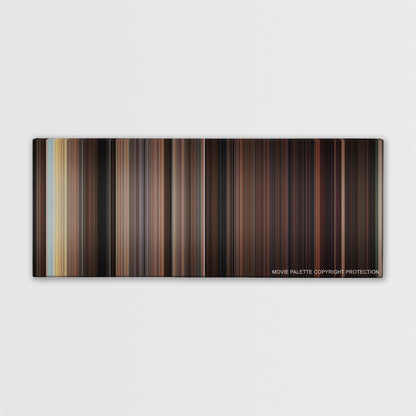 Carrie color palette canvas print: thousands of thin vertical stripes of color