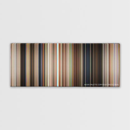 Secondhand Lions color palette canvas print: thousands of thin vertical stripes of color