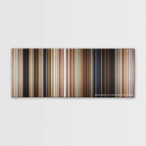 Secondhand Lions color palette canvas print: thousands of thin vertical stripes of color