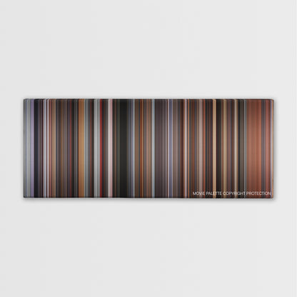 The Hurricane color palette canvas print: thousands of thin vertical stripes of color