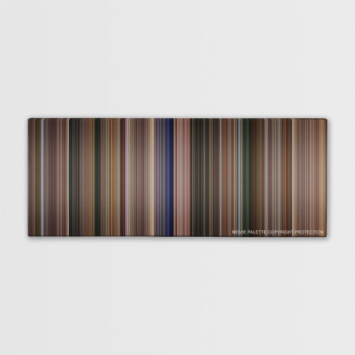 Coach Carter color palette canvas print: thousands of thin vertical stripes of color