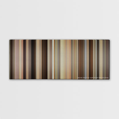 Trainwreck color palette canvas print: thousands of thin vertical stripes of color