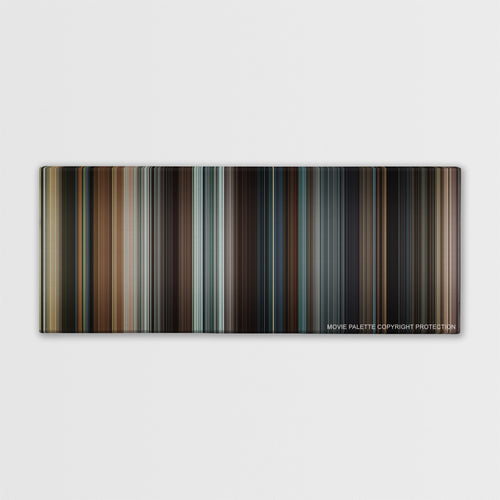 Taken color palette canvas print: thousands of thin vertical stripes of color