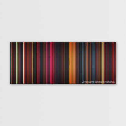 Mandy color palette canvas print: thousands of thin vertical stripes of color