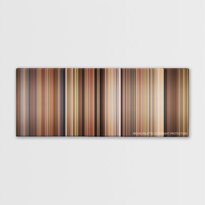 Under the Tuscan Sun color palette canvas print: thousands of thin vertical stripes of color