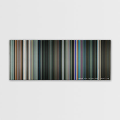 Gamer color palette canvas print: thousands of thin vertical stripes of color