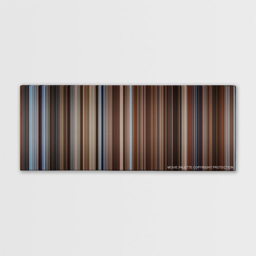 Seven Years in Tibet color palette canvas print: thousands of thin vertical stripes of color
