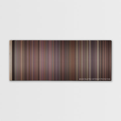 Rope color palette canvas print: thousands of thin vertical stripes of color