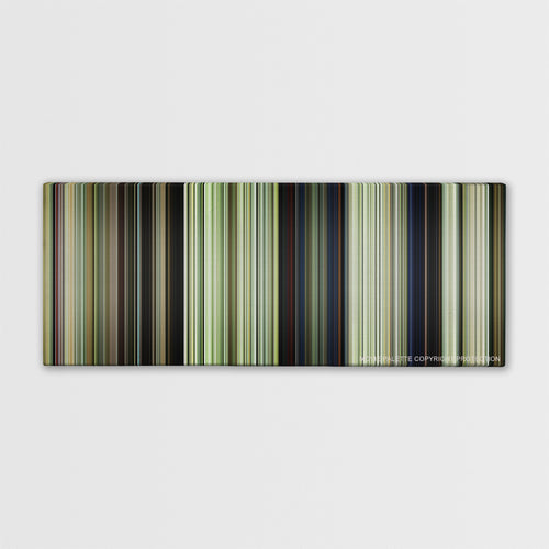 We Were Soldiers color palette canvas print: thousands of thin vertical stripes of color