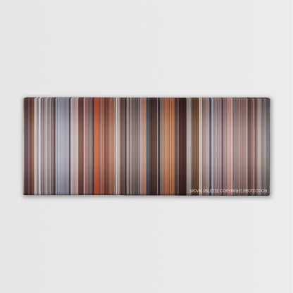Fear color palette canvas print: thousands of thin vertical stripes of color