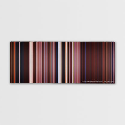 The Scorpion King color palette canvas print: thousands of thin vertical stripes of color