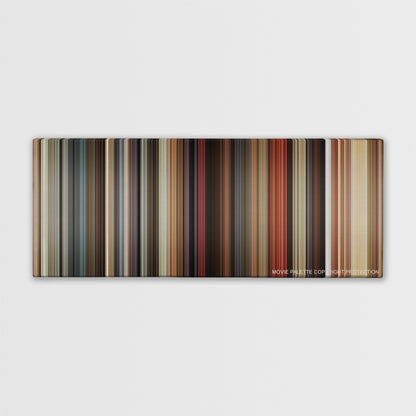 Harold & Kumar Escape from Guantanamo Bay color palette canvas print: thousands of thin vertical stripes of color