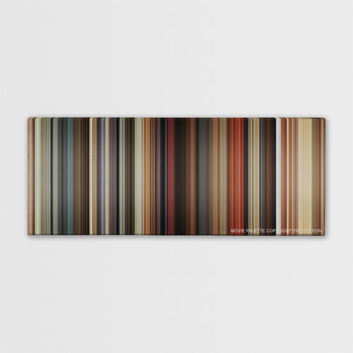 Harold & Kumar Escape from Guantanamo Bay color palette canvas print: thousands of thin vertical stripes of color