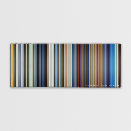Klaus color palette canvas print: thousands of thin vertical stripes of color