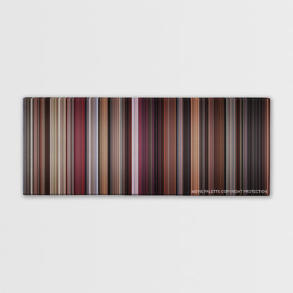 Scarface color palette canvas print: thousands of thin vertical stripes of color