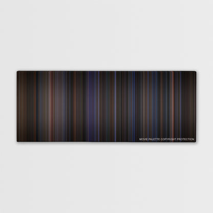 The Negotiator color palette canvas print: thousands of thin vertical stripes of color