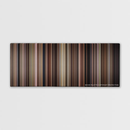 Chinatown color palette canvas print: thousands of thin vertical stripes of color