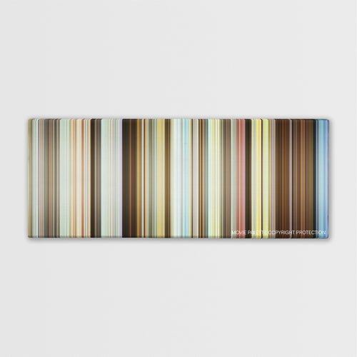 Sing Street color palette canvas print: thousands of thin vertical stripes of color