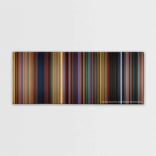 The Prince of Egypt color palette canvas print: thousands of thin vertical stripes of color