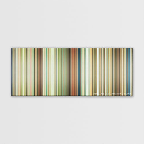 Whisper of the Heart color palette canvas print: thousands of thin vertical stripes of color