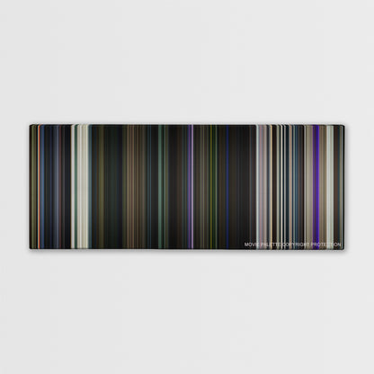 Guardians of the Galaxy color palette canvas print: thousands of thin vertical stripes of color
